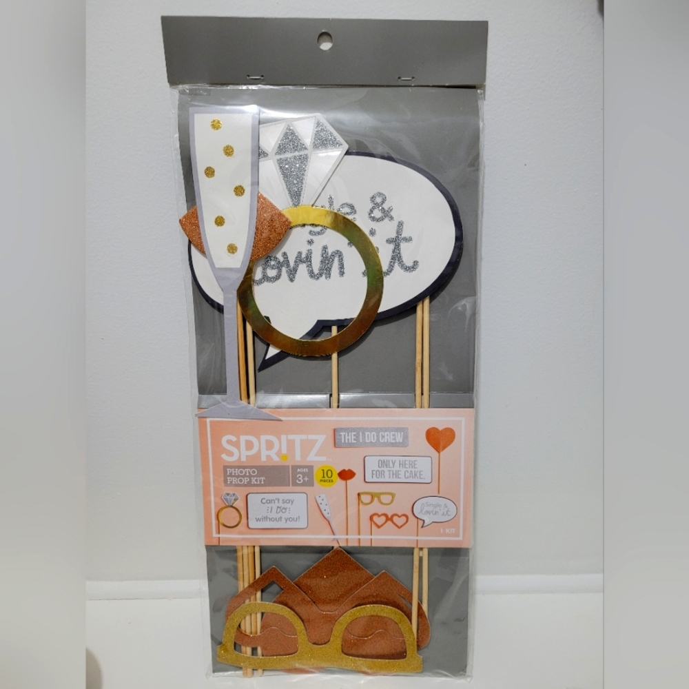 Wedding photo prop kit, 10 pieces